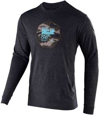 Troy Lee Designs Race Camo L-S Tee  - Heather, Heather