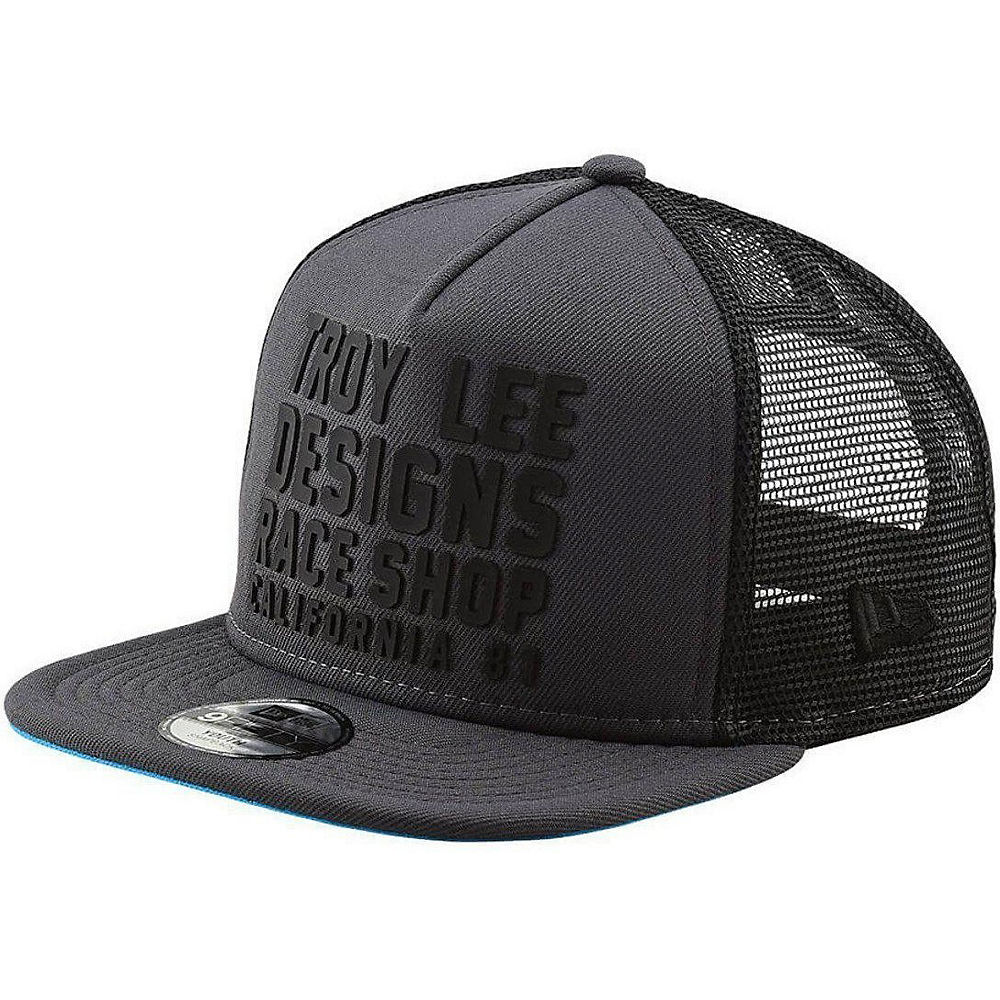 Troy Lee Designs Youth Cali Snapback - Graphite/Bleu - One Size, Graphite/Bleu