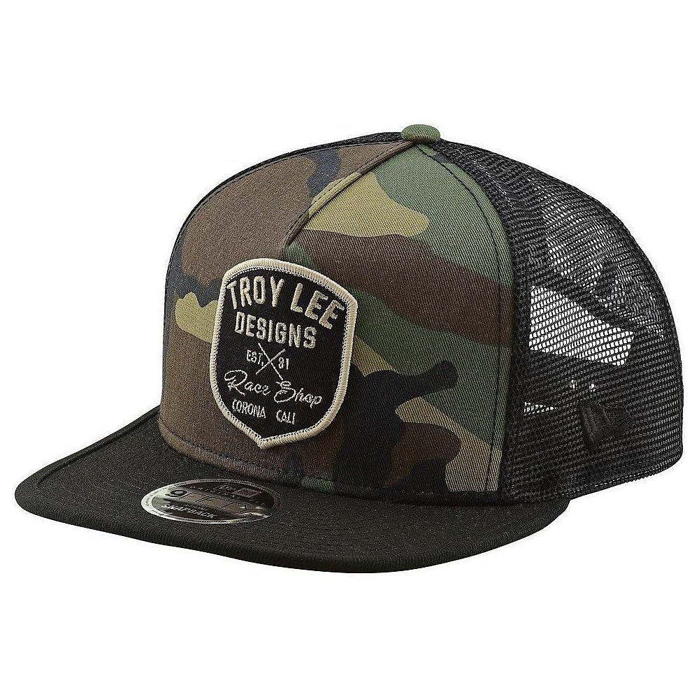Troy Lee Designs Vintage Race Shop Snapback - Armée - One Size, Armée
