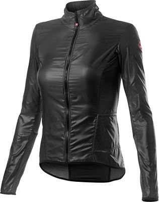 Castelli Women's Aria Shell Jacket - Dark Gray - S}, Dark Gray