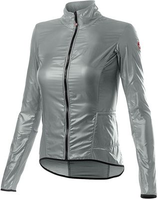 Castelli Women's Aria Shell Jacket - Silver Gray - XL}, Silver Gray