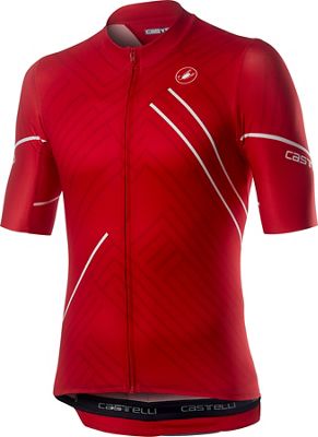 Castelli Passo Short Sleeve Jersey  - Rouge - XS, Rouge