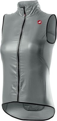 Castelli Women's Aria Vest Gilet - Silver Gray - L}, Silver Gray