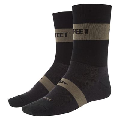 Defeet Aireator Team Classic Socks SS20 - Black-Olive - L/XL/XXL}, Black-Olive