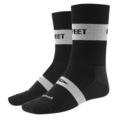 Defeet Aireator Team Classic Socks SS20 - Black-White - L/XL/XXL}, Black-White