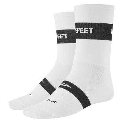 Defeet Aireator Team Classic Socks SS20 - White-Black - L/XL/XXL}, White-Black