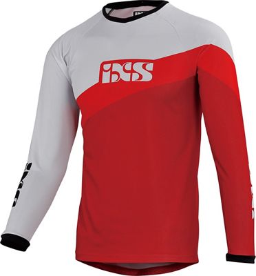 IXS Race Kid's Jersey  - rosso - bianco - L, rosso - bianco