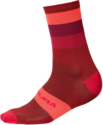 Endura Bandwidth Socks 2020 - Rust Red - S/M, Rust Red