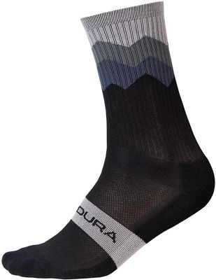 Endura Jagged Socks - Black - S/M}, Black