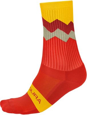 Endura Jagged Socks - Paprika - S/M, Paprika