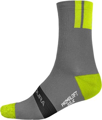 Endura Pro SL Primaloft Socks II - HiVizYellow - S/M}, HiVizYellow