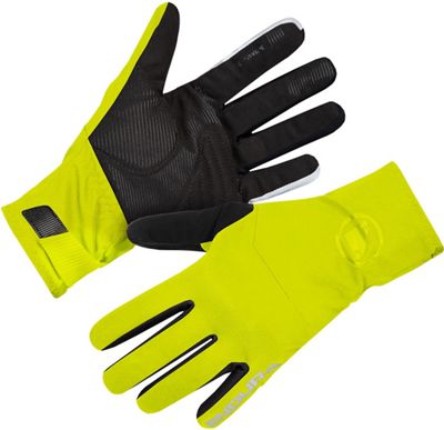 Endura Deluge Waterproof Gloves - Hi-Viz Yellow-Reflective - M}, Hi-Viz Yellow-Reflective