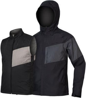 Endura Urban Luminite 3 in 1 WP Jacket II - Anthracite - XXL}, Anthracite