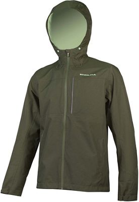 Endura Hummvee Waterproof Hooded MTB Jacket - Bottle Green - XL}, Bottle Green