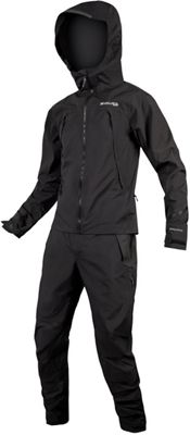 Endura MT500 Waterproof One Piece MTB Suit II - Black - XL}, Black