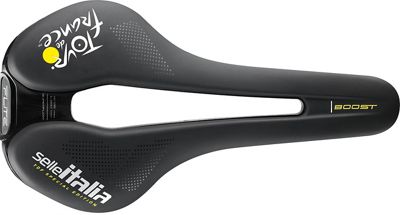 Selle Italia Flite Boost TM Superflow TDF Bike Saddle - Black-Yellow - L3}, Black-Yellow