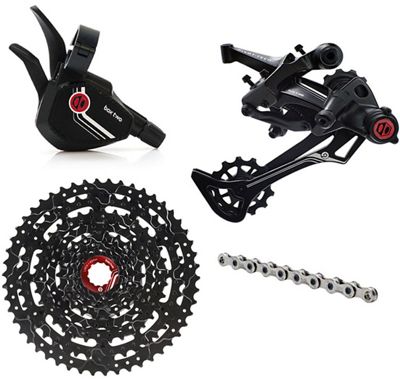 Box Two Prime 9 Speed Groupset - Noir - Single Shift, Noir