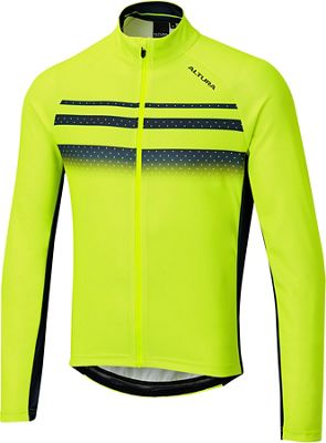 Altura Airstream Long Sleeve Jersey  - Yellow-Navy