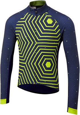 Altura Icon Long Sleeve Jersey - Hex-Repeat  - Yellow-Navy