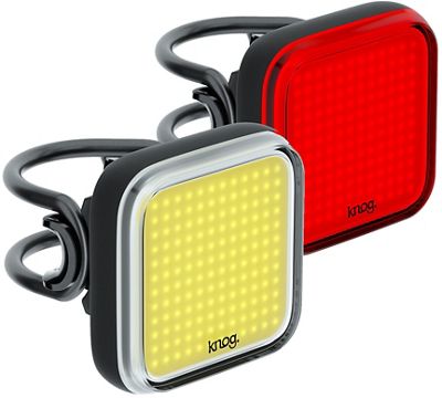 Knog Blinder Square Front & Rear Bike Lights - Black, Black