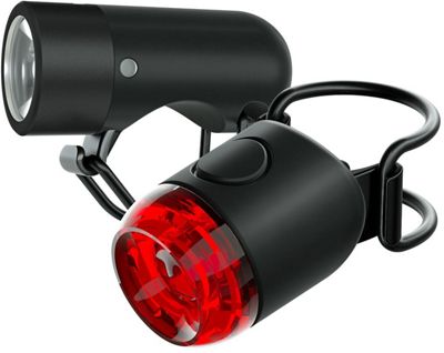 Knog Plug Front & Rear Bike Light Set - Black, Black