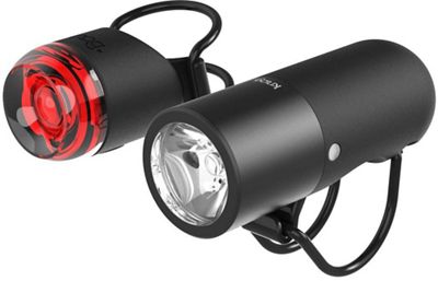 Knog Plugger Front and Rear Bike Light Set - Black, Black