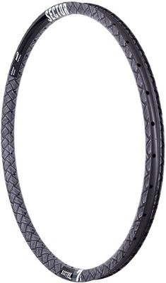 Sector 7i Carbon Front Mountain Bike Rim - Black - 32H, Black