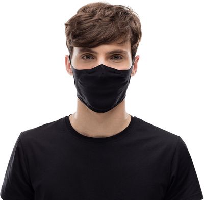 Buff Filter Mask (Solid Black)  - One Size, Solid Black