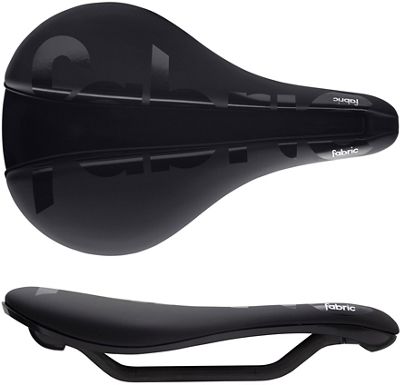Fabric Line-S Pro Team Flat Road Bike Saddle - Black - Black - 155mm}, Black - Black