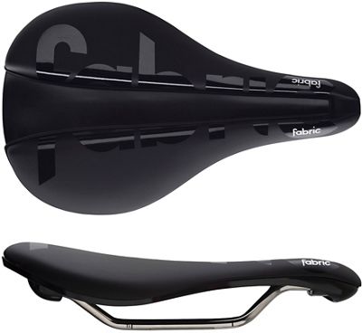 Fabric Line-S Race Team Flat Road Bike Saddle - Black - Black - 155mm}, Black - Black