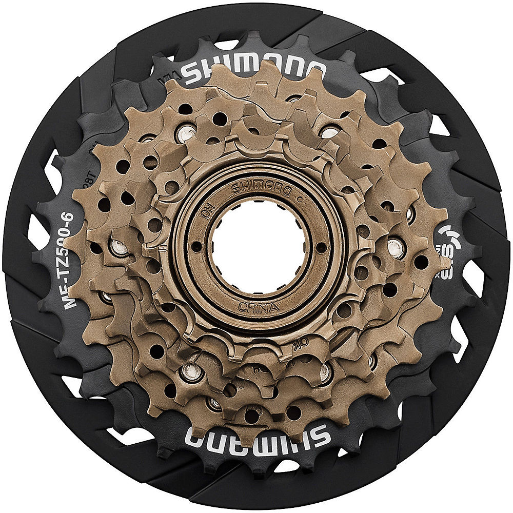 Shimano Tourney TZ500 7 Speed Cassette - Noir/Or - 14t, Noir/Or