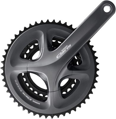 Shimano Claris R2000 3x8 Speed Chainset - Black - 52.39.30t, Black