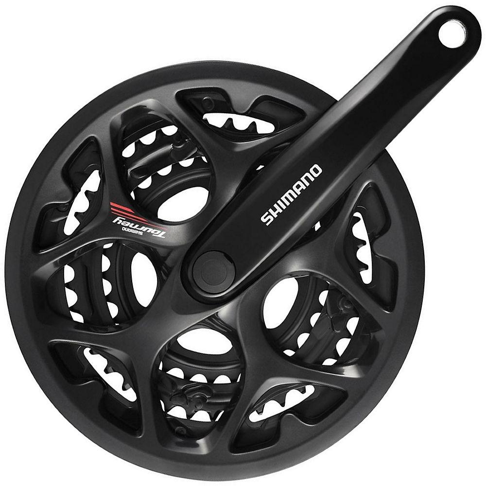 Shimano Tourney A073 7-8 Speed Triple Chainset - Noir - 52.39.30t, Noir