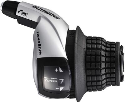 Shimano Tourney RS45 Revoshift 7 Speed Shifter - Black-Silver - Right Hand}, Black-Silver