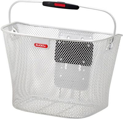 Rixen Kaul Uni Front Basket - bianco, bianco