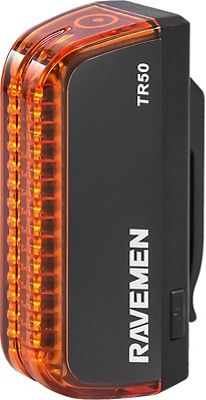 Ravemen TR50 USB Rechargeable Rear Bike Light - Black - 50 Lumens}, Black