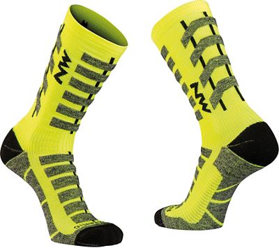 Northwave Husky Ceramic Tech 2 High Socks  - giallo, giallo