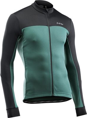 Northwave Force 2 Long Sleeve Jersey  - Forest Green-Black, Forest Green-Black