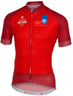 Castelli Abu Dhabi 2015 Marathon Jersey 2015 - Red-Ruby Red - XL, Red-Ruby Red