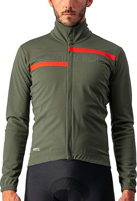 Castelli Transition 2 Jacket AW20 - Military Green-Red Reflex - S}, Military Green-Red Reflex