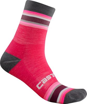 Castelli Striscia 13 Socks  - Electric Magenta - L/XL/XXL, Electric Magenta