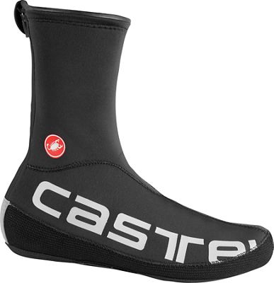Castelli Diluvio UL Overshoess Overshoes - Black-Silver Reflex - L/XL}, Black-Silver Reflex