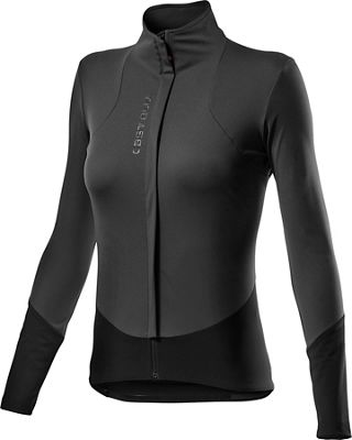 Castelli Women's Beta ROS Jacket - Dark Gray-Black - XS}, Dark Gray-Black