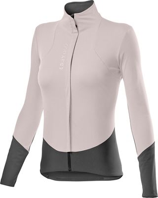 Castelli Women's Beta ROS Jacket  - Ivory-Dark Gray - XS, Ivory-Dark Gray