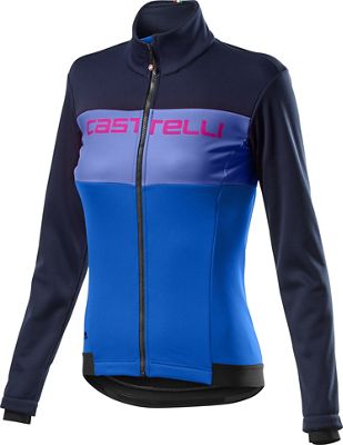 Castelli Women's Como Jacket  - Savile Blue-Rescue Blue - XS, Savile Blue-Rescue Blue
