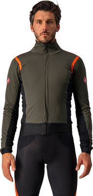 Castelli Alpha ROS 2 Jacket - MILITARY GREEN-FIERY RED-SILVER GRAY - XXXL}, MILITARY GREEN-FIERY RED-SILVER GRAY