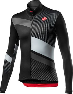 Castelli Mid Thermal Pro Long Sleeve Jersey  - Light Black-Silver Gray-Dark Gray - XXXL, Light Black-Silver Gray-Dark Gray