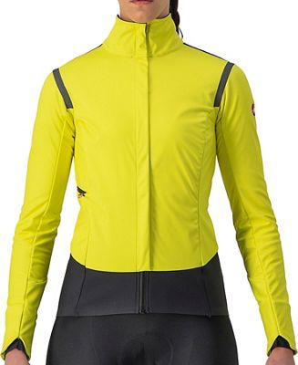 Castelli Women's Alpha ROS 2 Jacket - Lime Light Fluo-Dark Grey - XL}, Lime Light Fluo-Dark Grey