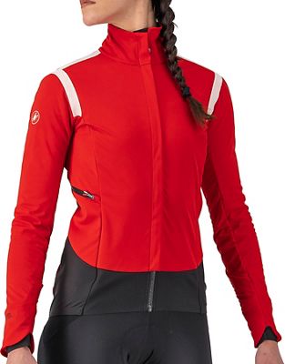 Castelli Women's Alpha ROS 2 Jacket - Red-White-Silver Grey - S}, Red-White-Silver Grey