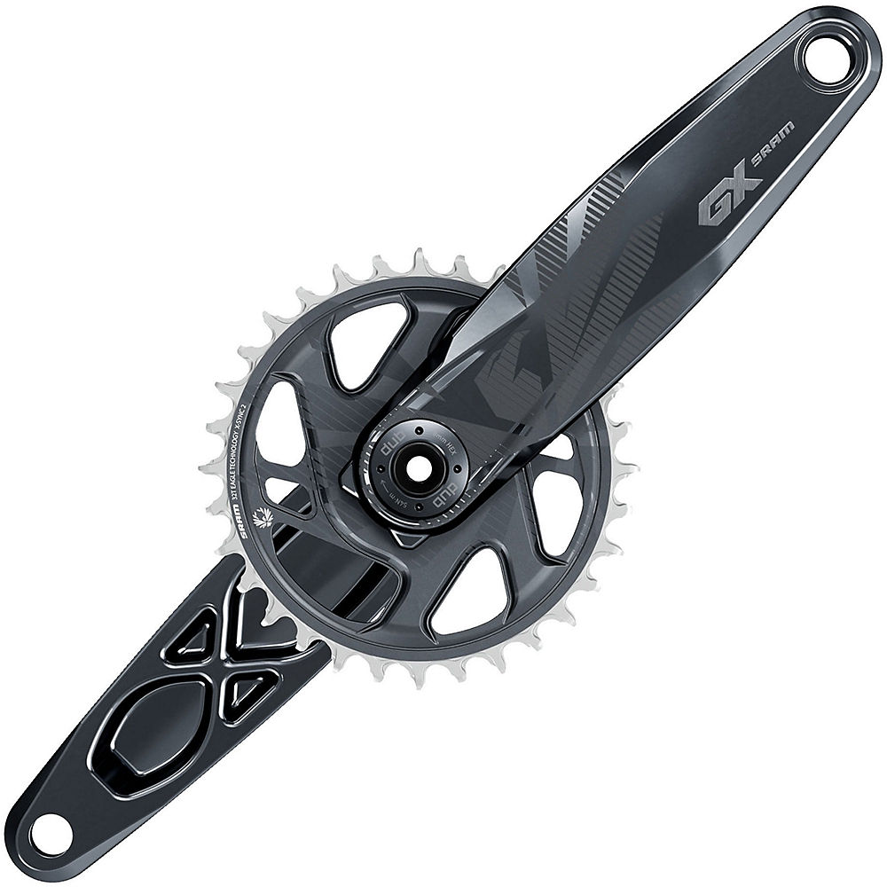 SRAM GX Eagle 12 Sp Boost DUB Chainset - Lunar - Direct Mount, Lunar